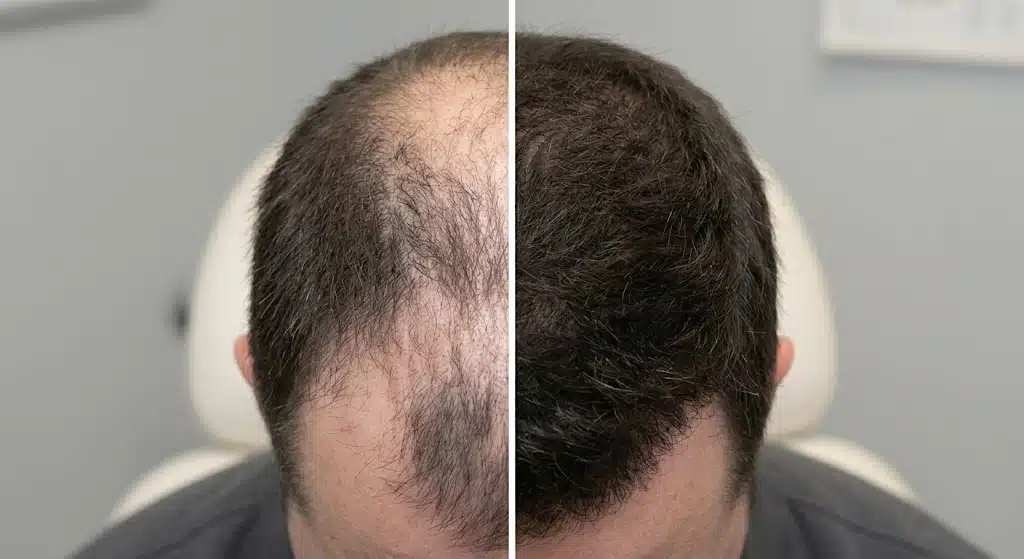 Finasteride before & after treatment